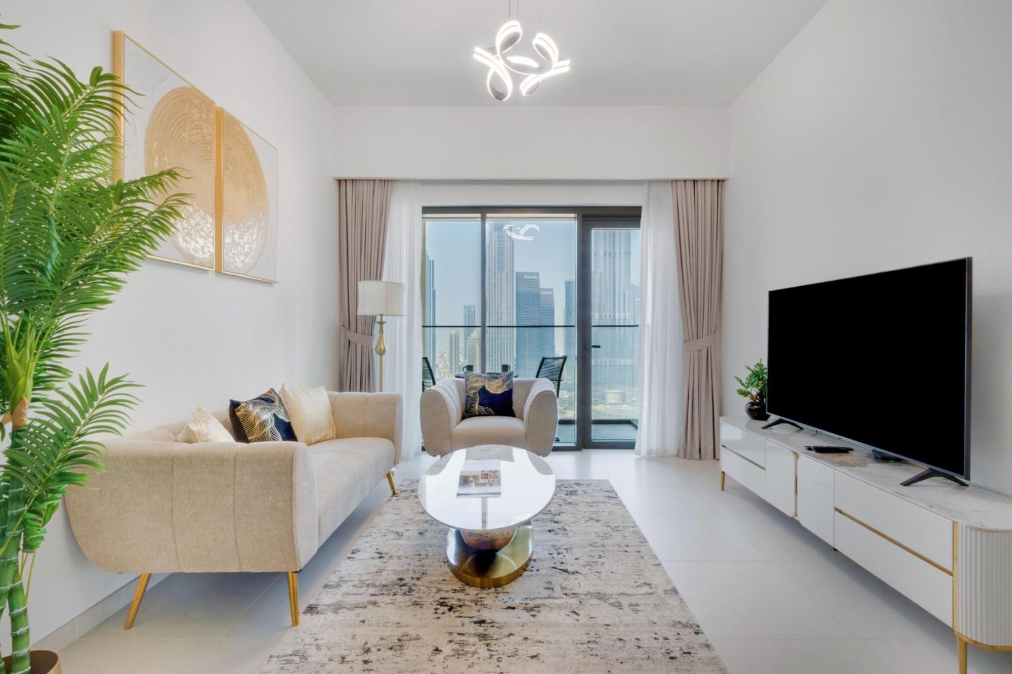 Appartement Full Burj Khalifa & Fountain View, 3-min To Mall, High Floor, Burj Royale By Emaar *